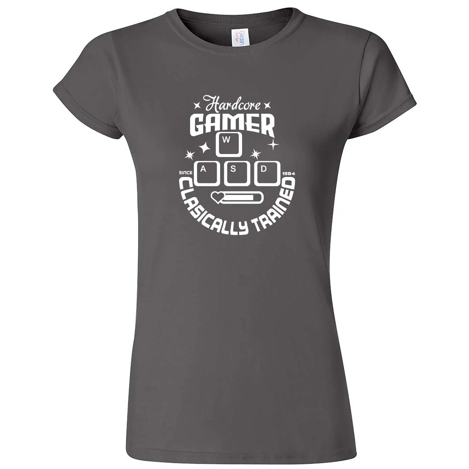 "Hardcore Gamer, Classically Trained" women's t-shirt