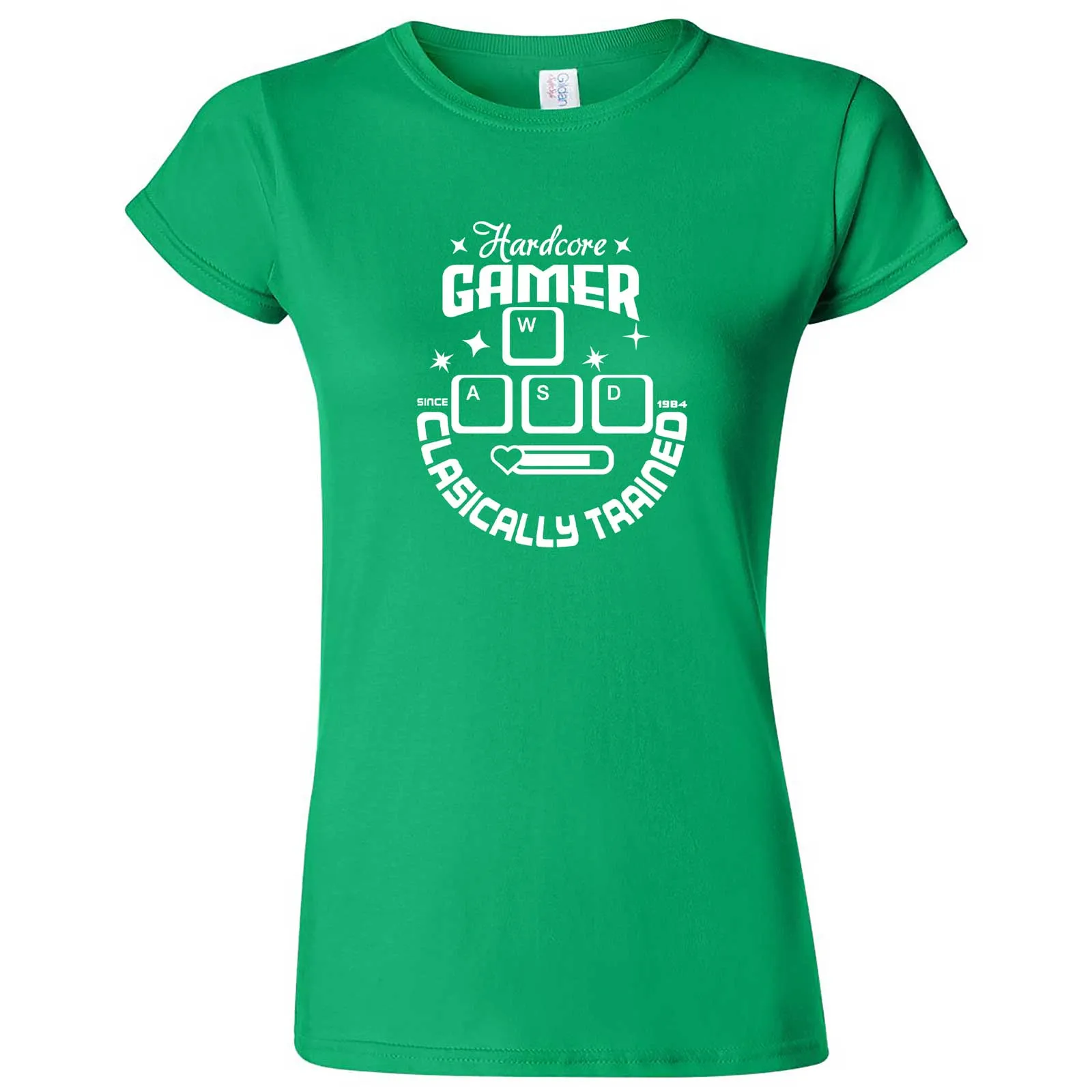 "Hardcore Gamer, Classically Trained" women's t-shirt