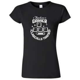 "Hardcore Gamer, Classically Trained" women's t-shirt