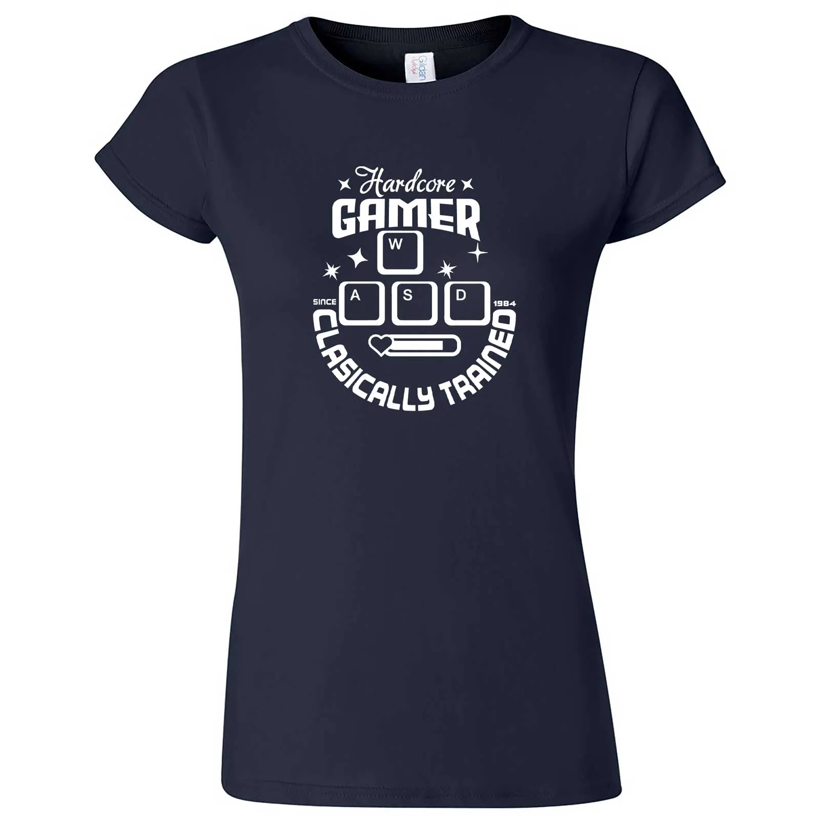 "Hardcore Gamer, Classically Trained" women's t-shirt