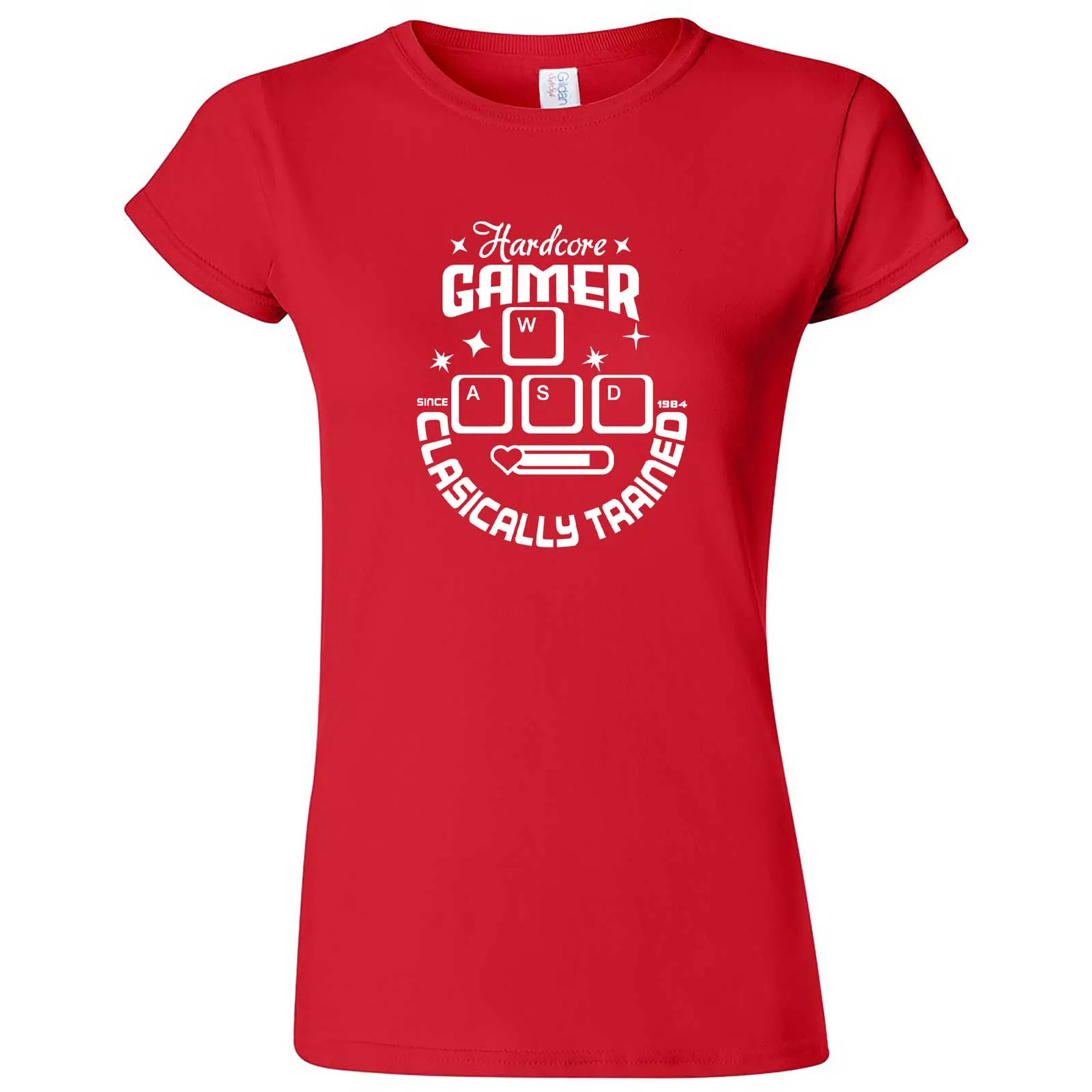 "Hardcore Gamer, Classically Trained" women's t-shirt