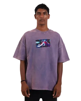 "Lost in Time" Acid Washed Oversized T-Shirt