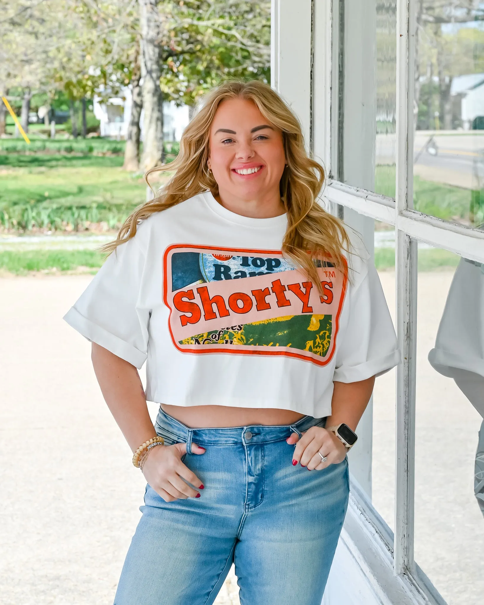 "Shorty's" Cropped Graphic Tee