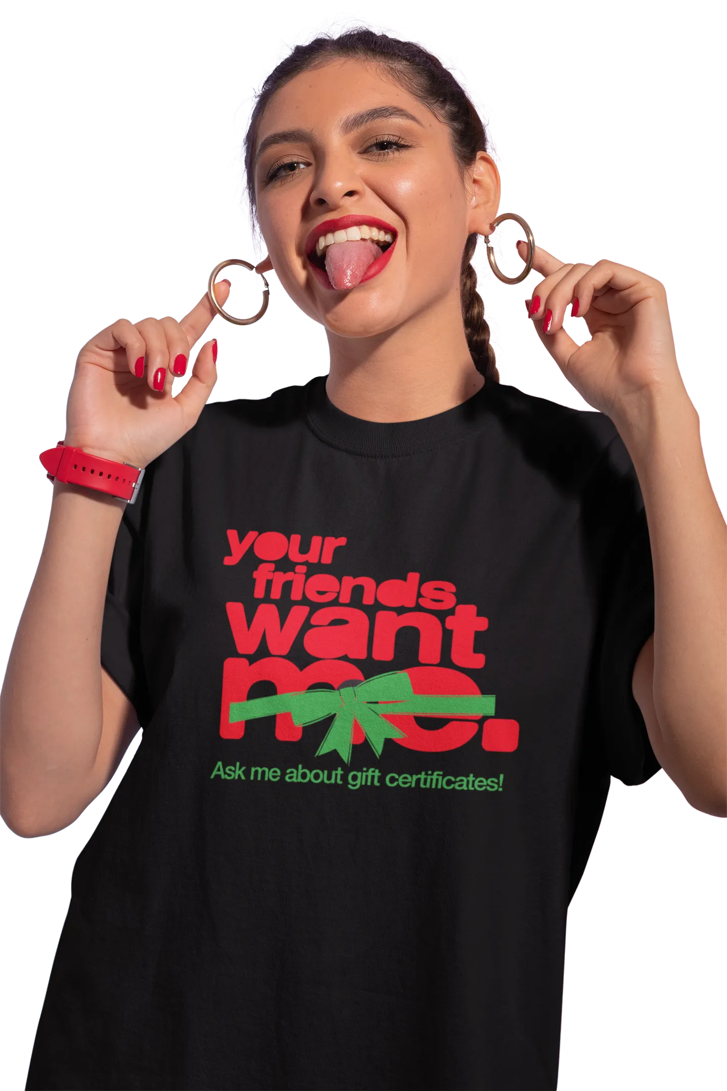 "Your Friends Want Me" Cap Tee