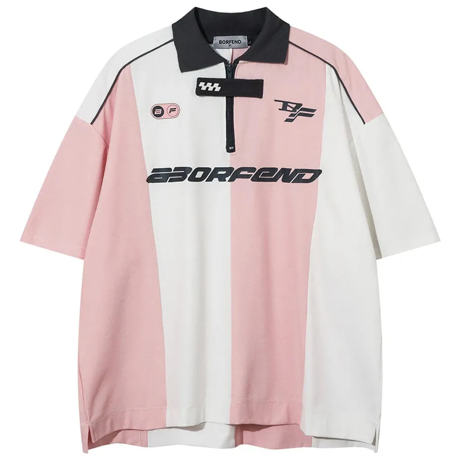 Racing Stripe | Retro Racing Polo T-Shirt