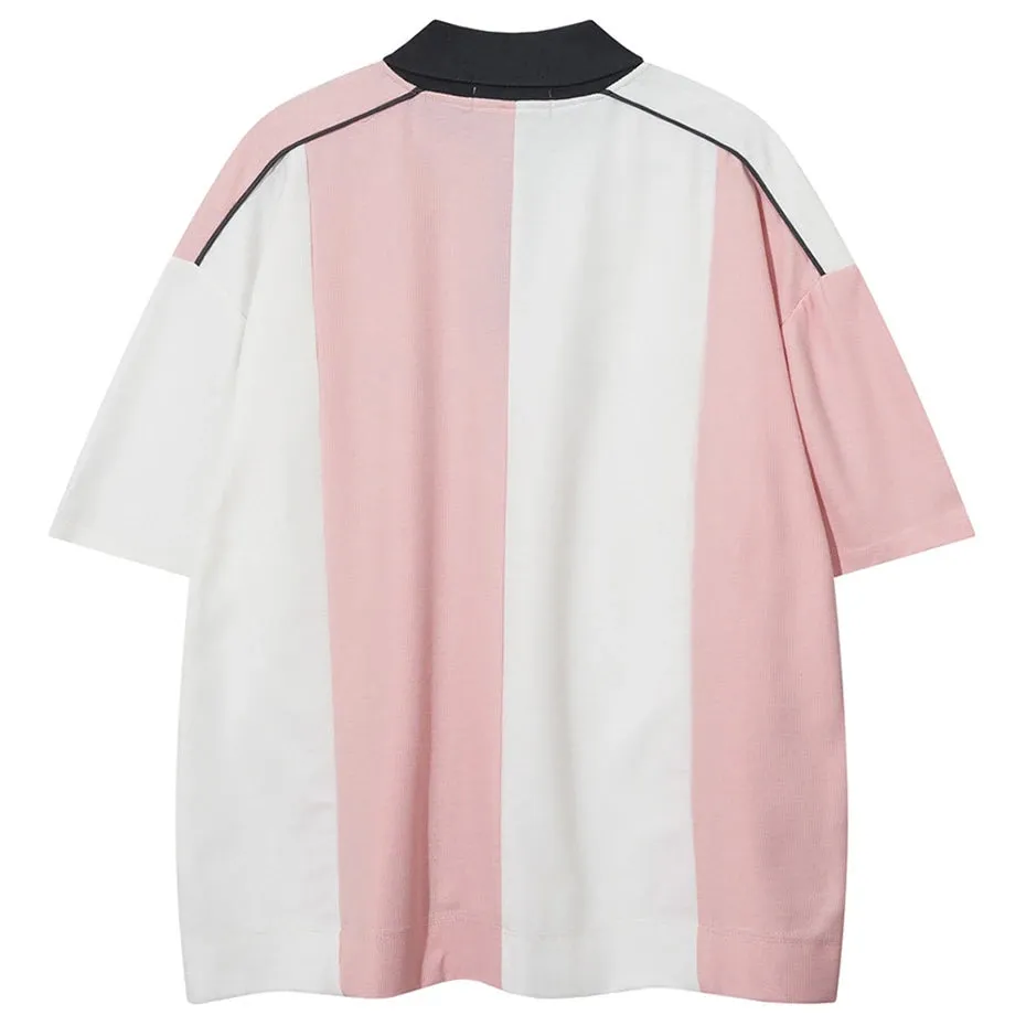 Racing Stripe | Retro Racing Polo T-Shirt