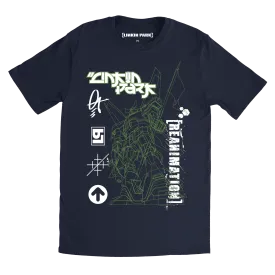 Reanimation Robot Sketch Navy Tee