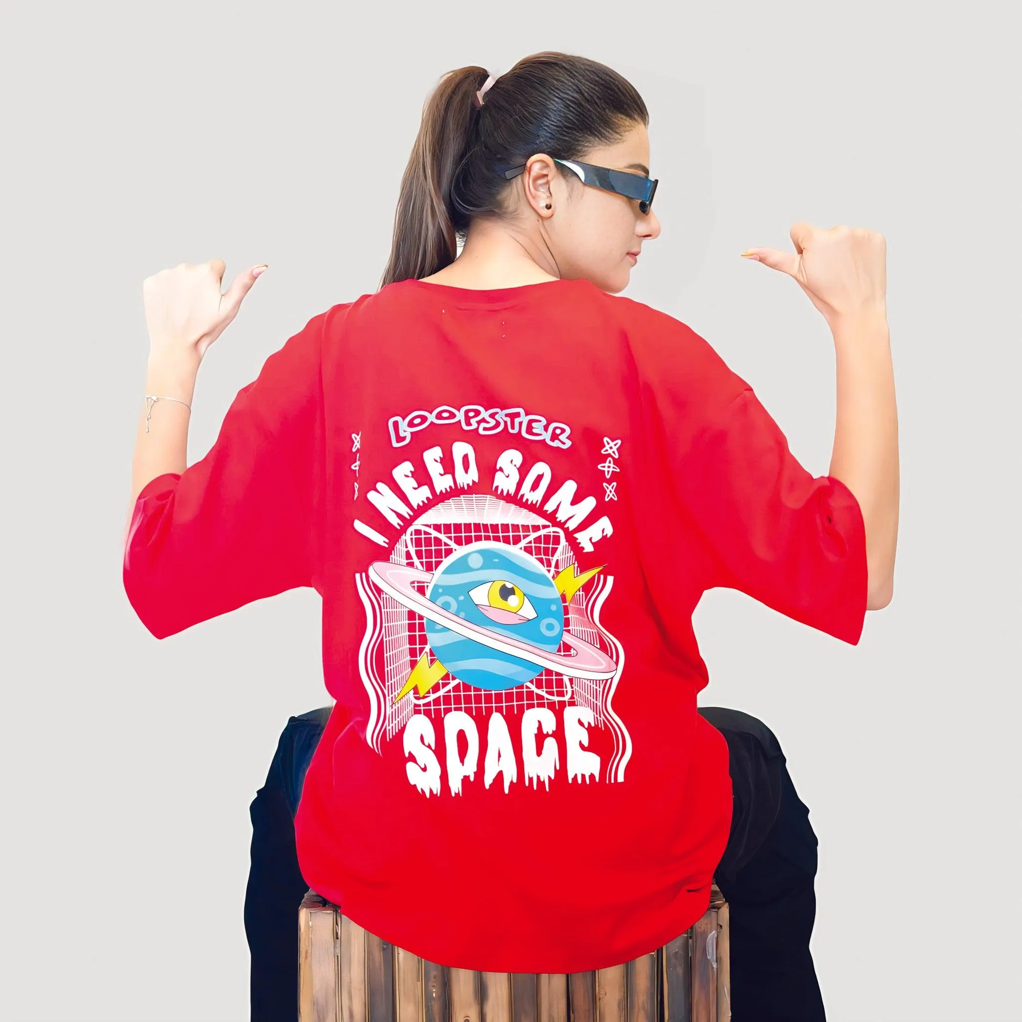 Red Unisex Relaxed Fit T-shirt - Need some Space