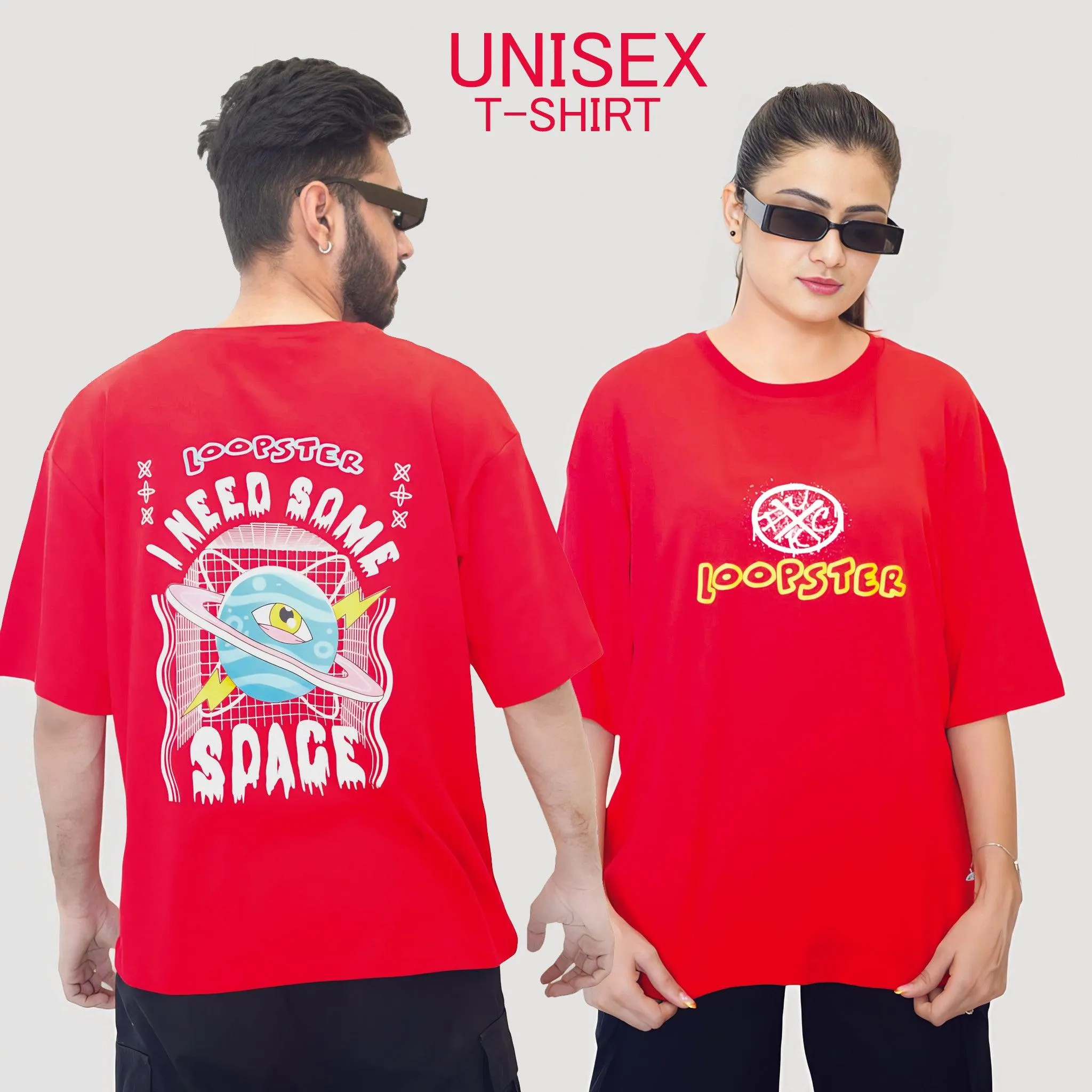 Red Unisex Relaxed Fit T-shirt - Need some Space