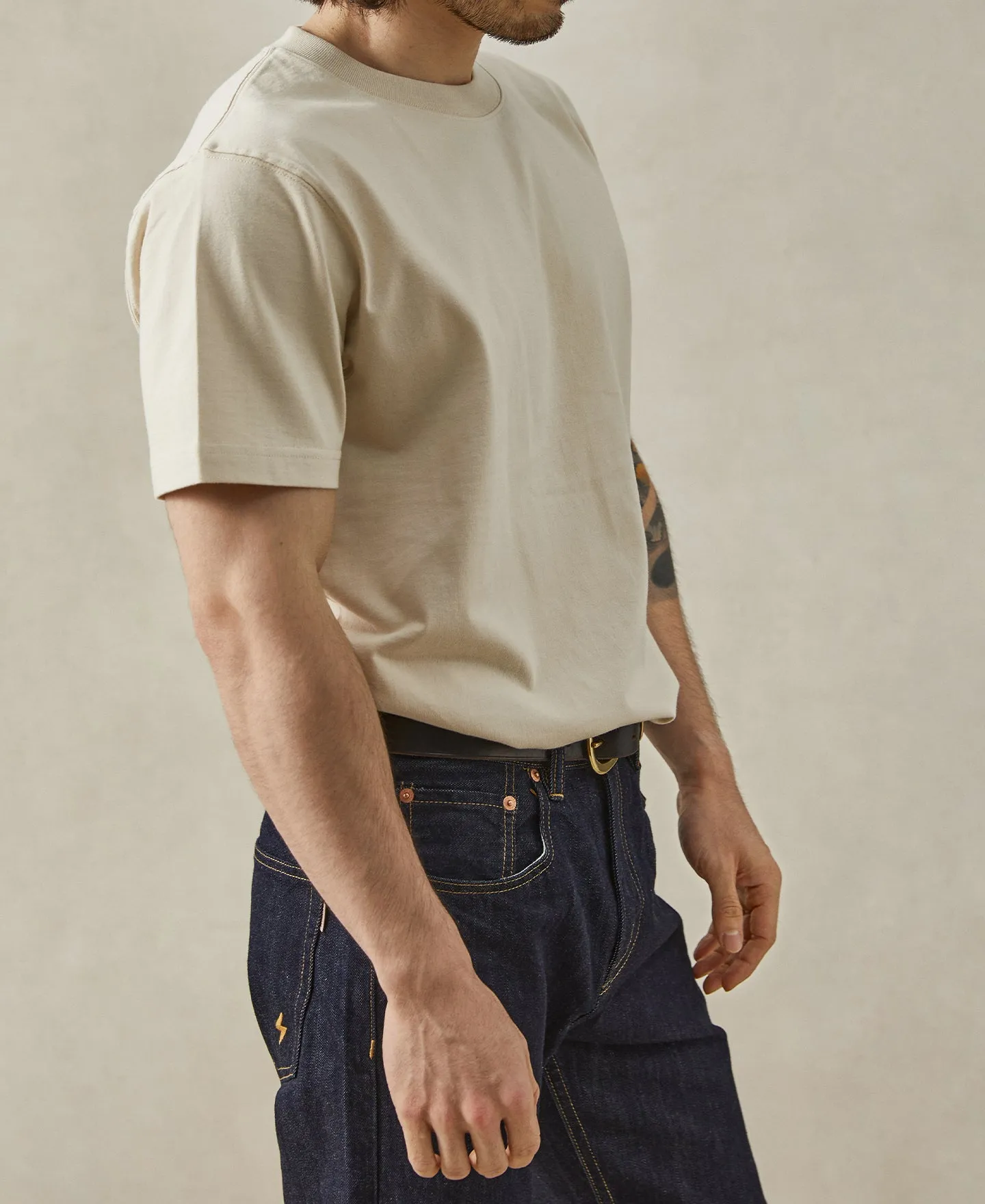 Regular Fit 9.3 oz Jersey Crewneck Tubular T-Shirt - Embryo