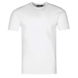 Remus Uomo Basic Crew Neck T Shirt in White