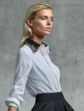 Roulette Shirt - White/Black (Size 12   14 Only)