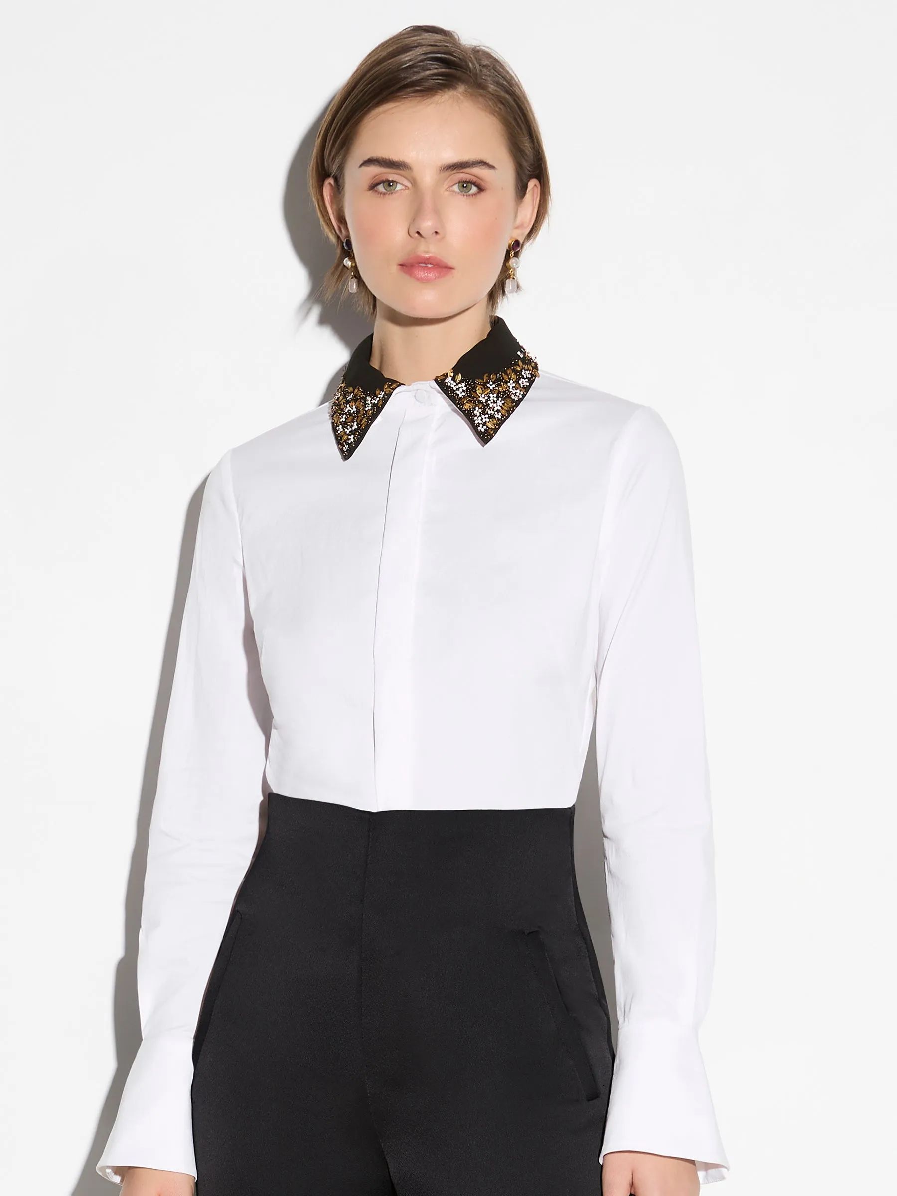 Roulette Shirt - White/Black (Size 12   14 Only)