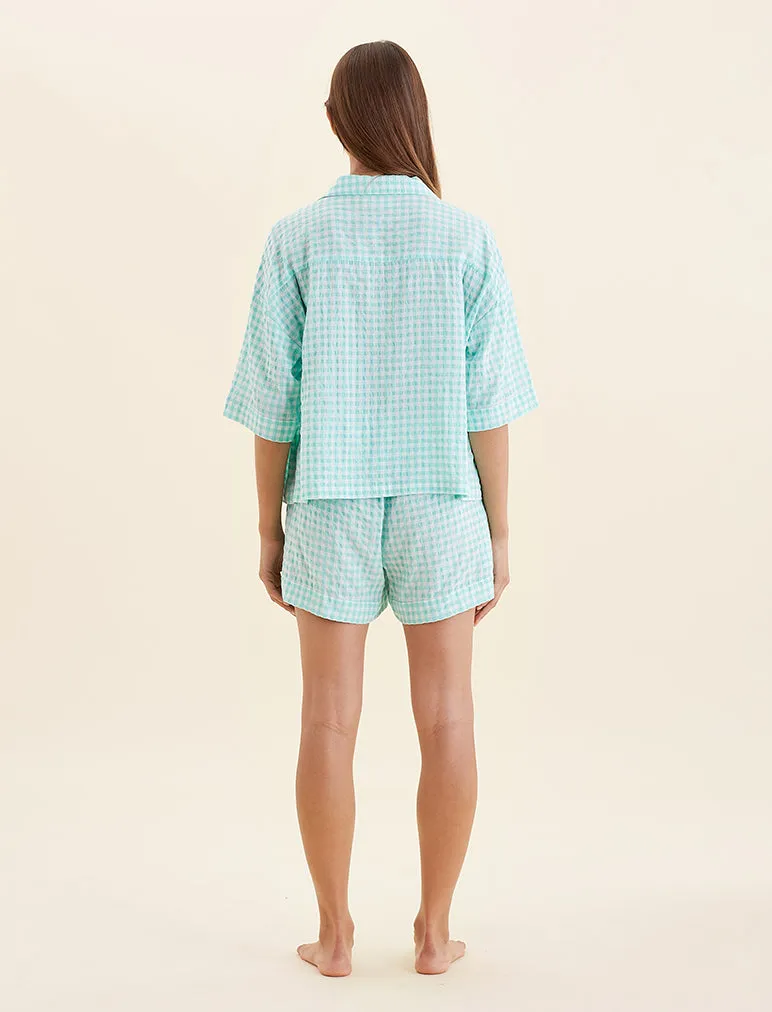 Seersucker Gingham Shirt