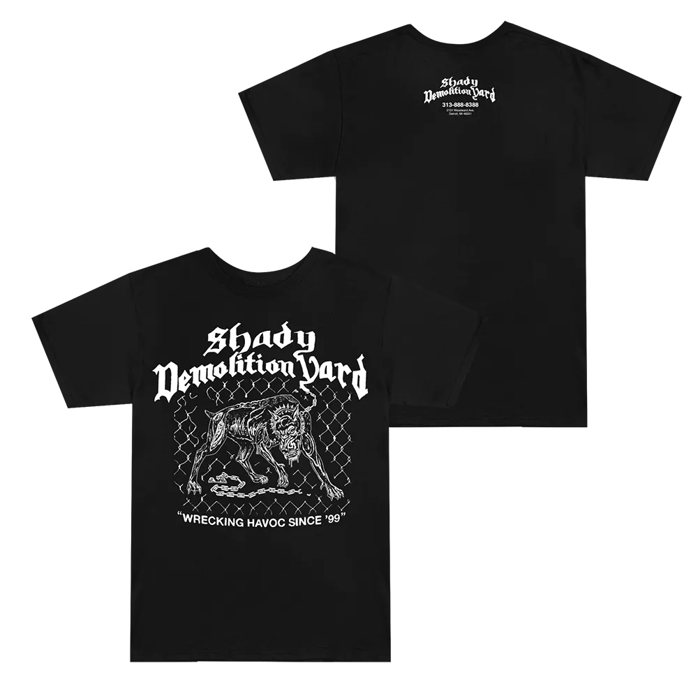 Shady Demolition Junkyard Dog T-Shirt (Black)