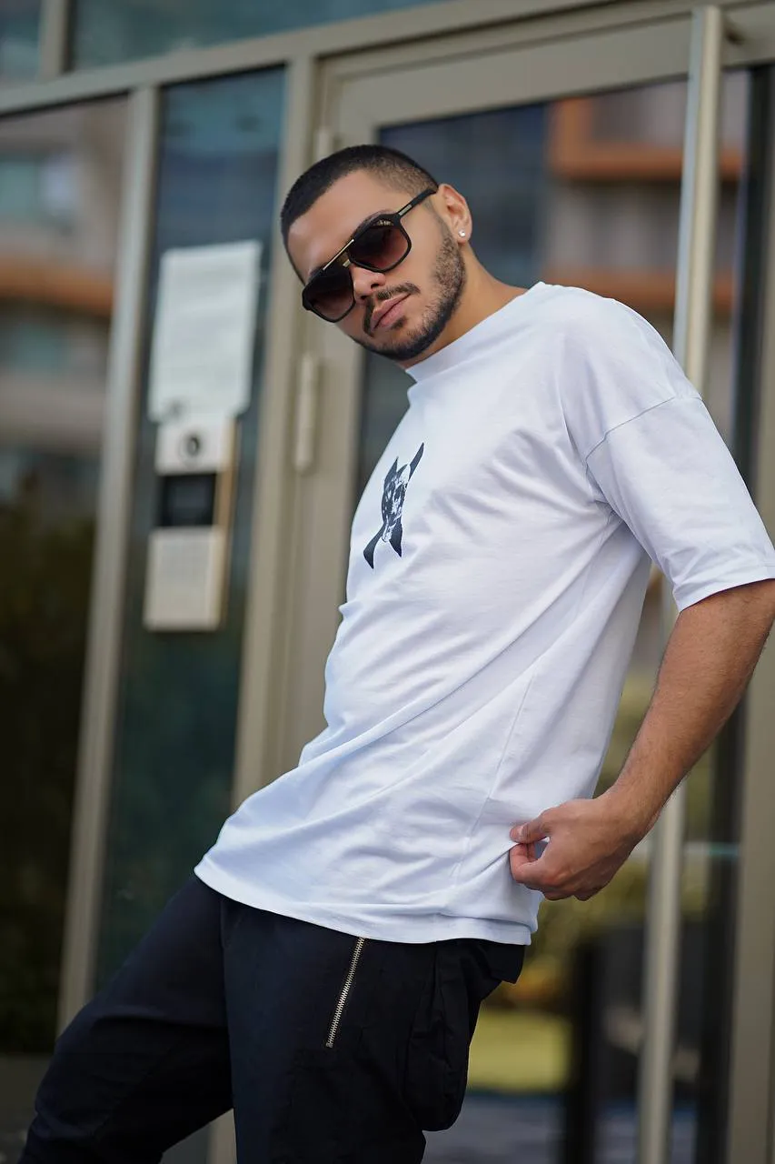 Sneakerjeans White X Skull Oversize T-Shirt ES79