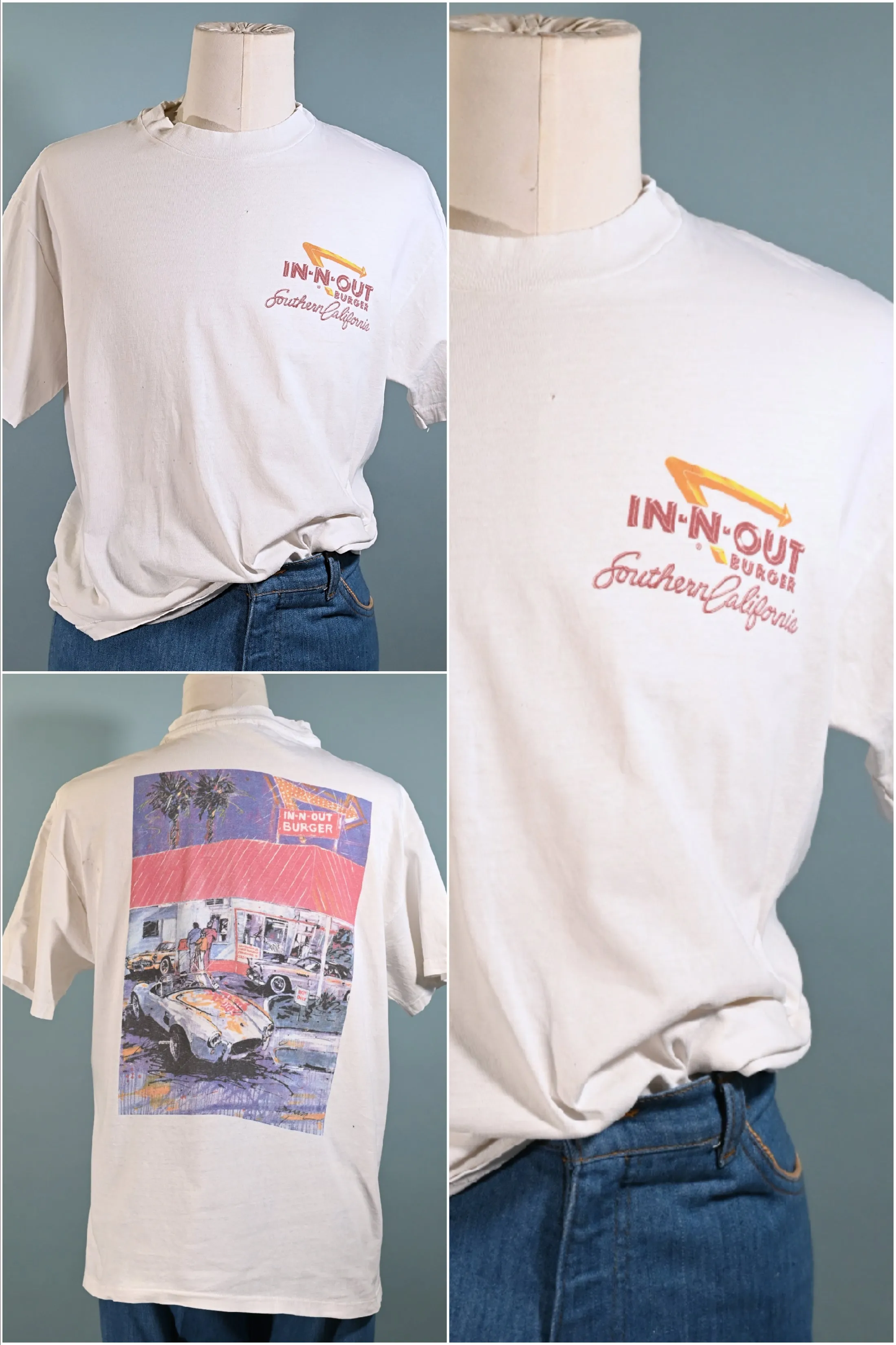 SOLD Vintage 90s In-N-Out Burger T Shirt, Southern California L