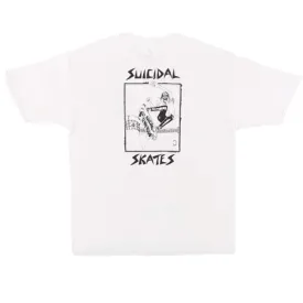 Suicidal Skates Pool skater White T Shirt- Camiseta