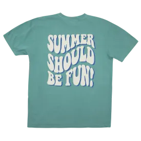Summer Should Be Fun T-Shirt - Sea Foam Green