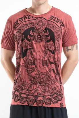 Sure Design Men's Batman Ganesh T-Shirt Brick