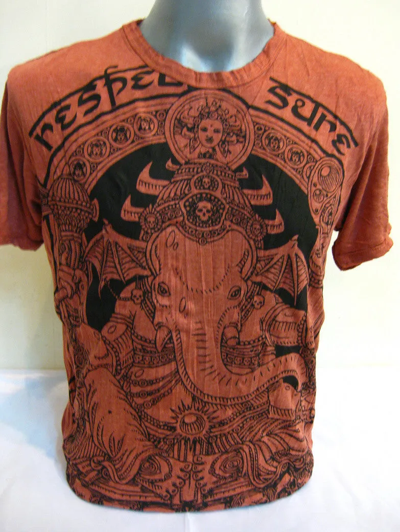 Sure Design Men's Batman Ganesh T-Shirt Brick
