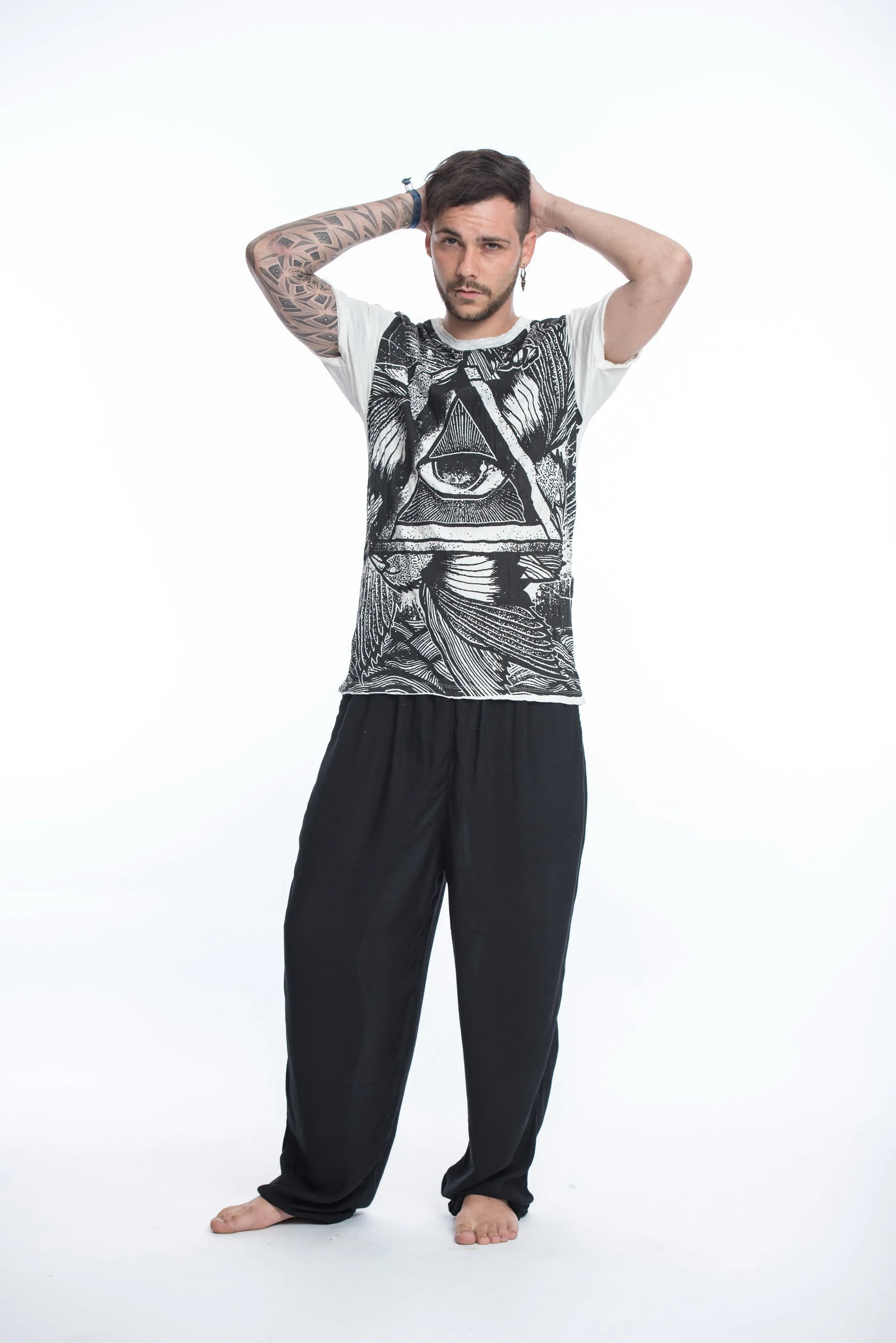 Sure Design Men's Eye Universe T-Shirt White