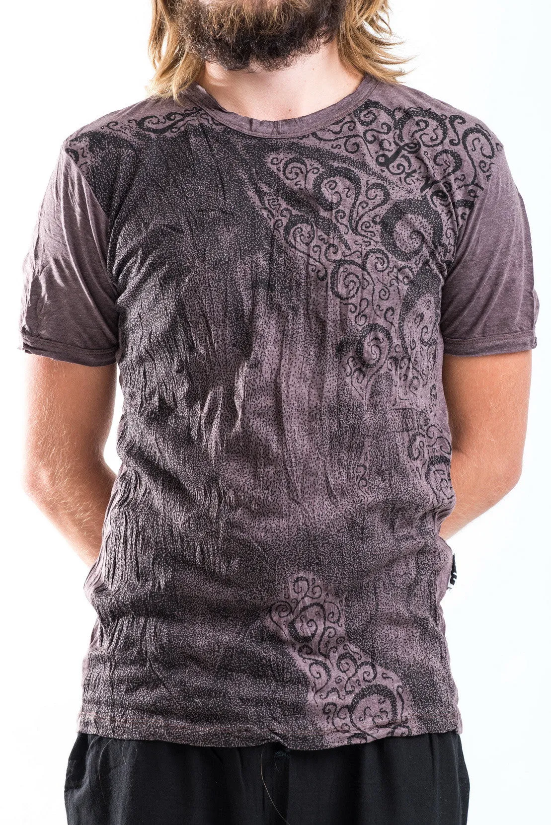 Sure Design Men's Smoking Rasta T-Shirt Brown