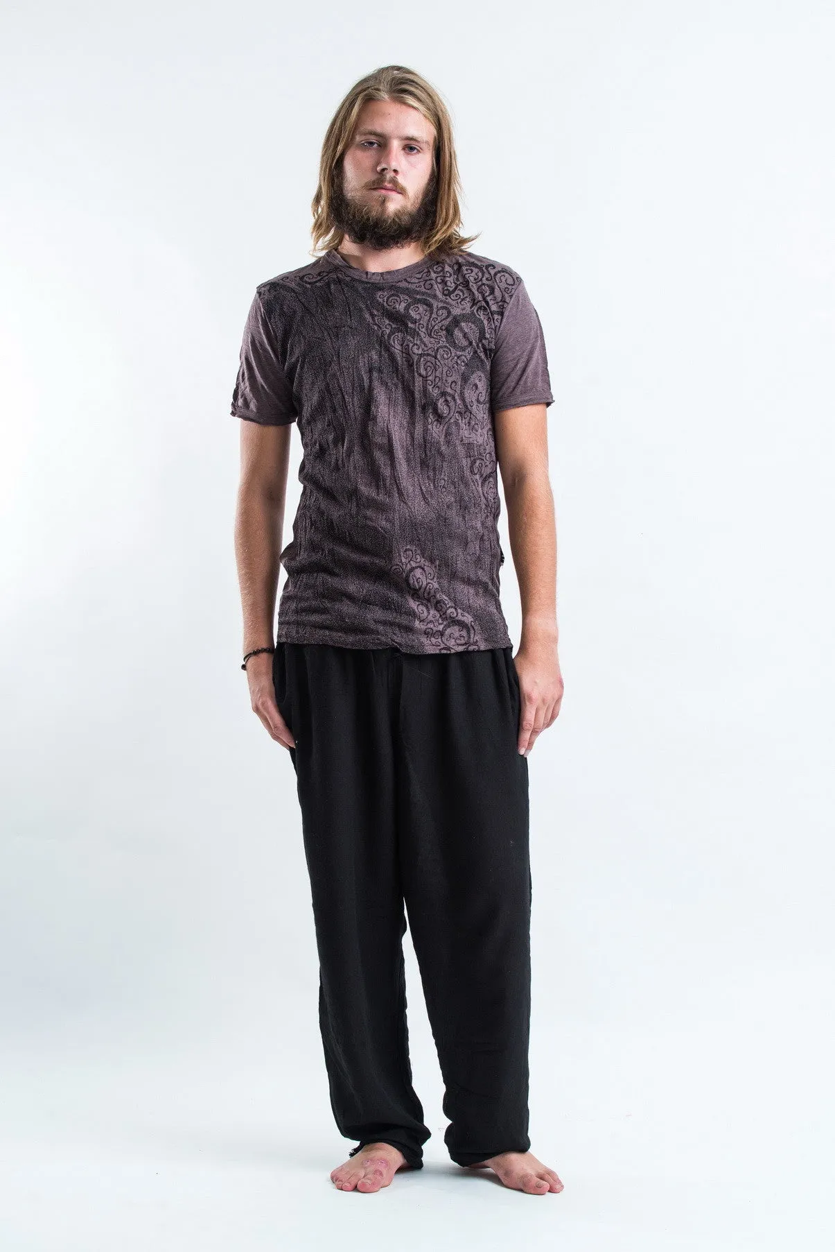 Sure Design Men's Smoking Rasta T-Shirt Brown