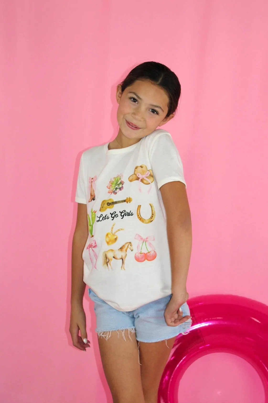 Sweet Soul Embroidery Let's Go Girls T-Shirt