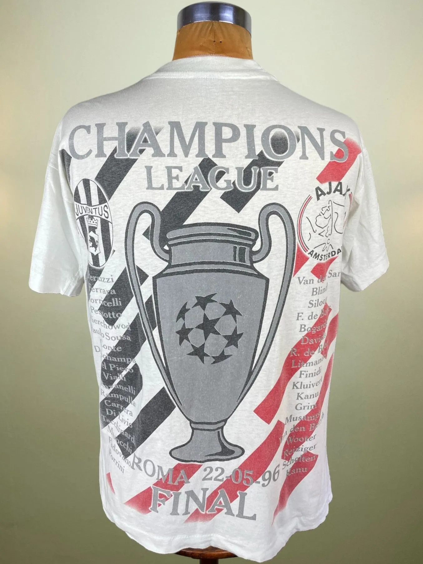 T-Shirt | 1996 | Juventus vs Ajax | European Cup Final | Bootleg T-Shirt