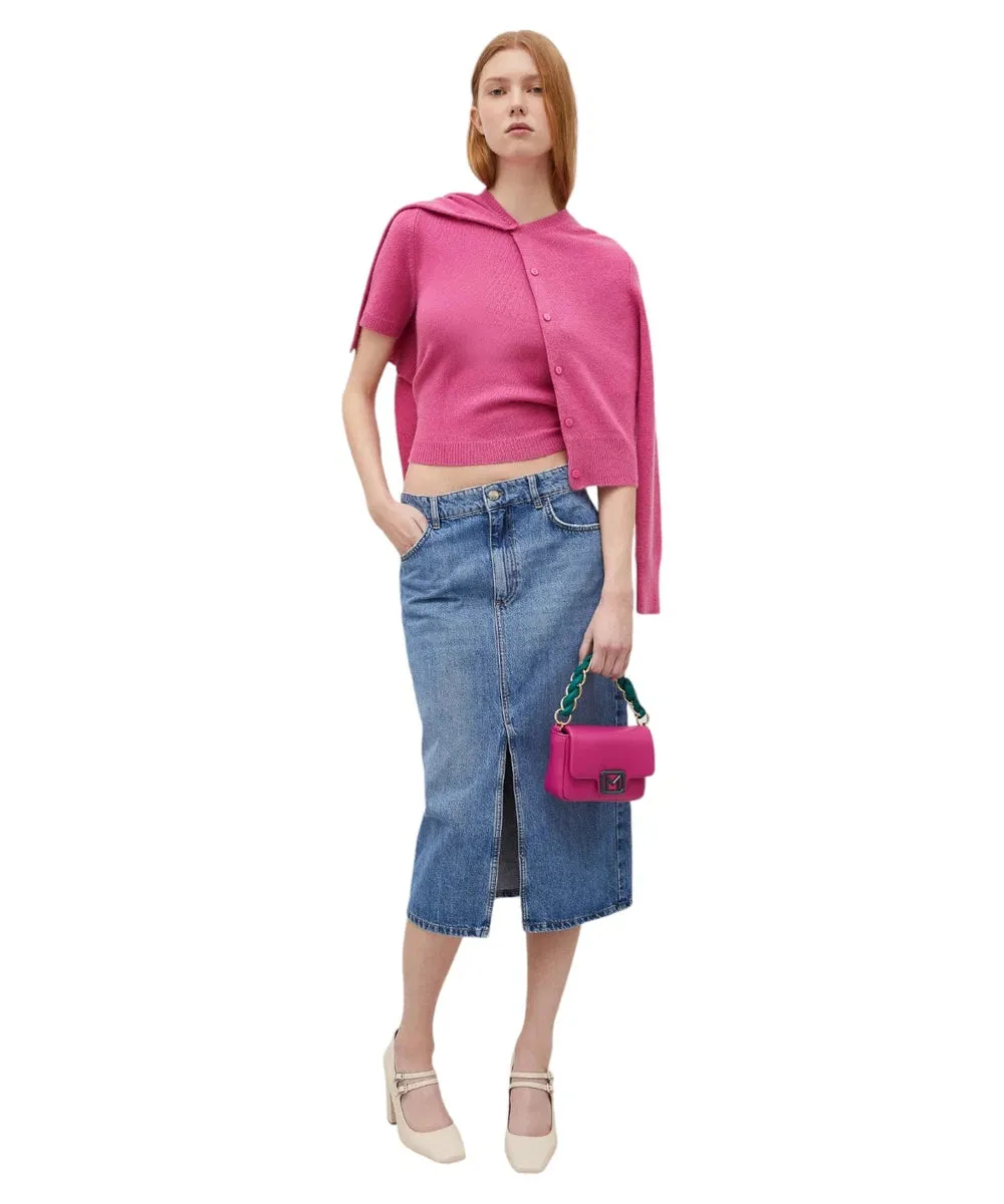 T-shirt Netto in Lana e Cashmere con Fit Aderente
