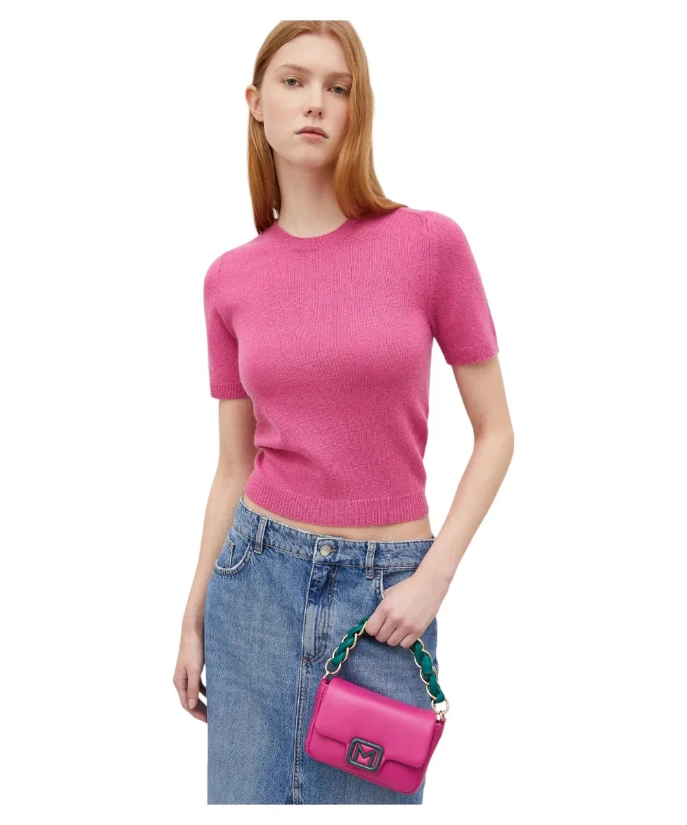 T-shirt Netto in Lana e Cashmere con Fit Aderente