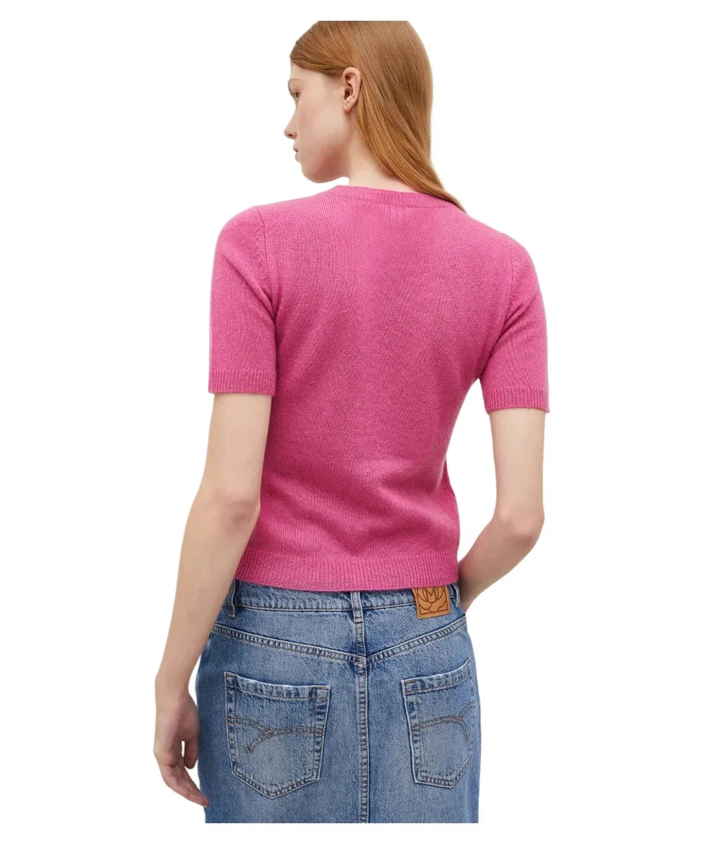 T-shirt Netto in Lana e Cashmere con Fit Aderente