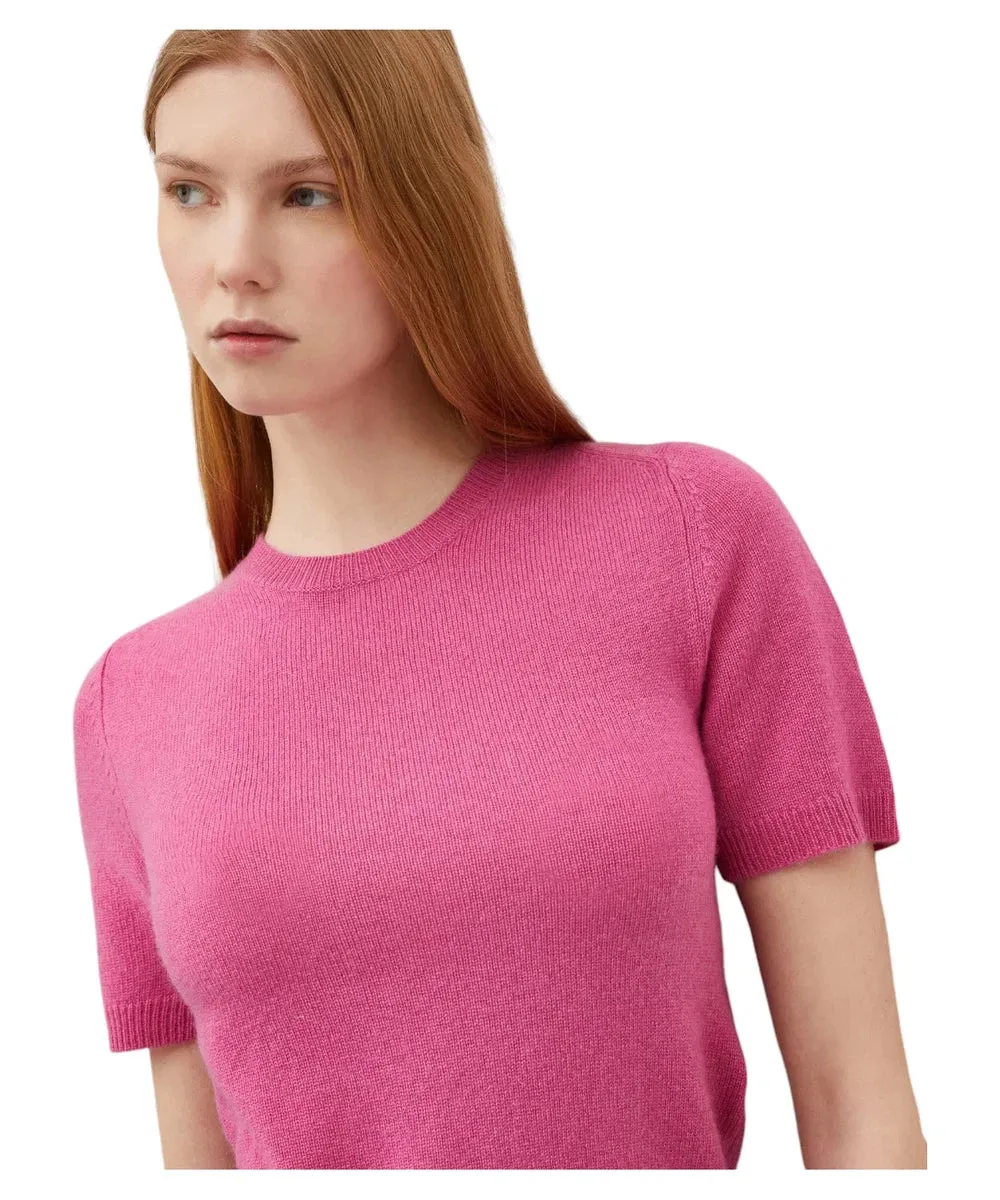 T-shirt Netto in Lana e Cashmere con Fit Aderente