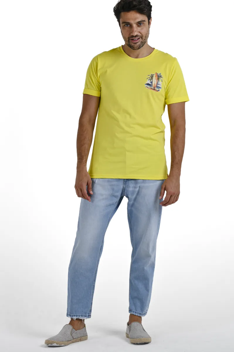 T-Shirt regular Easy Giallo SS24
