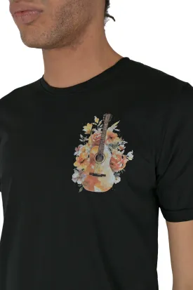 T-Shirt regular Music Nero SS24