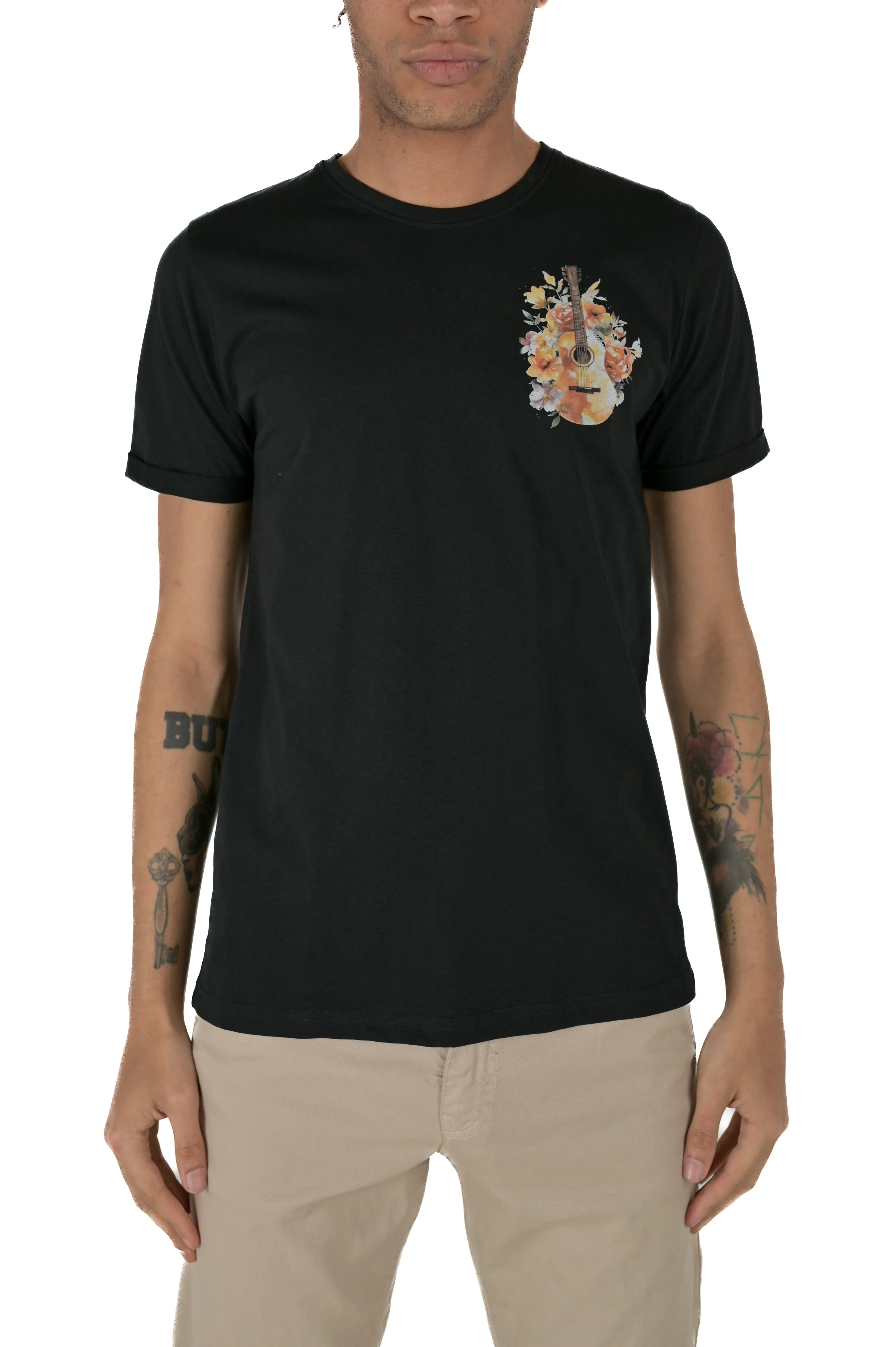 T-Shirt regular Music Nero SS24