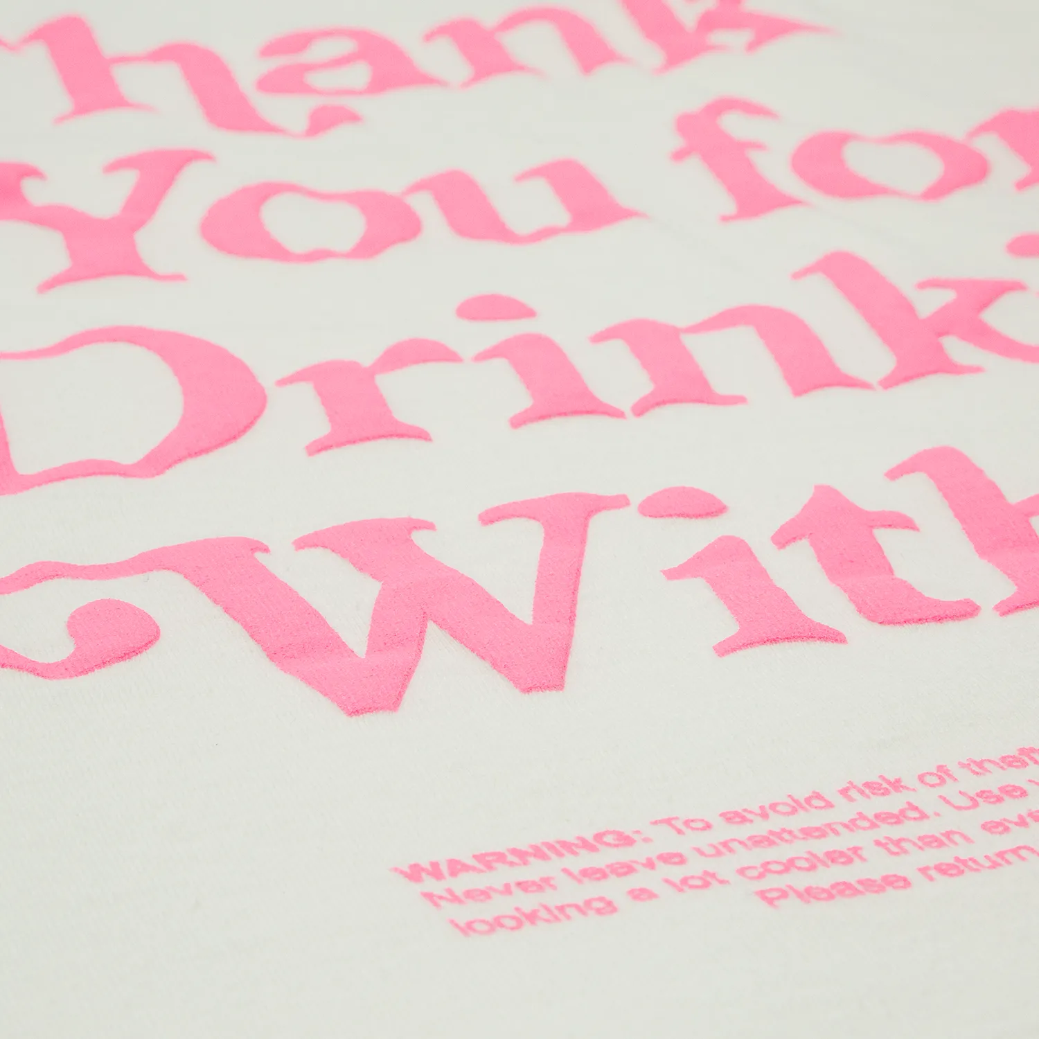 Thank You For Drinking Tee - Pink