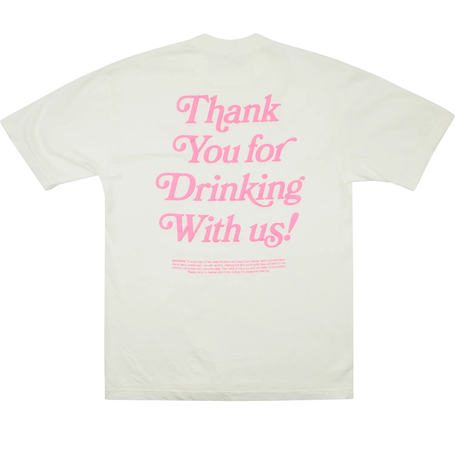 Thank You For Drinking Tee - Pink