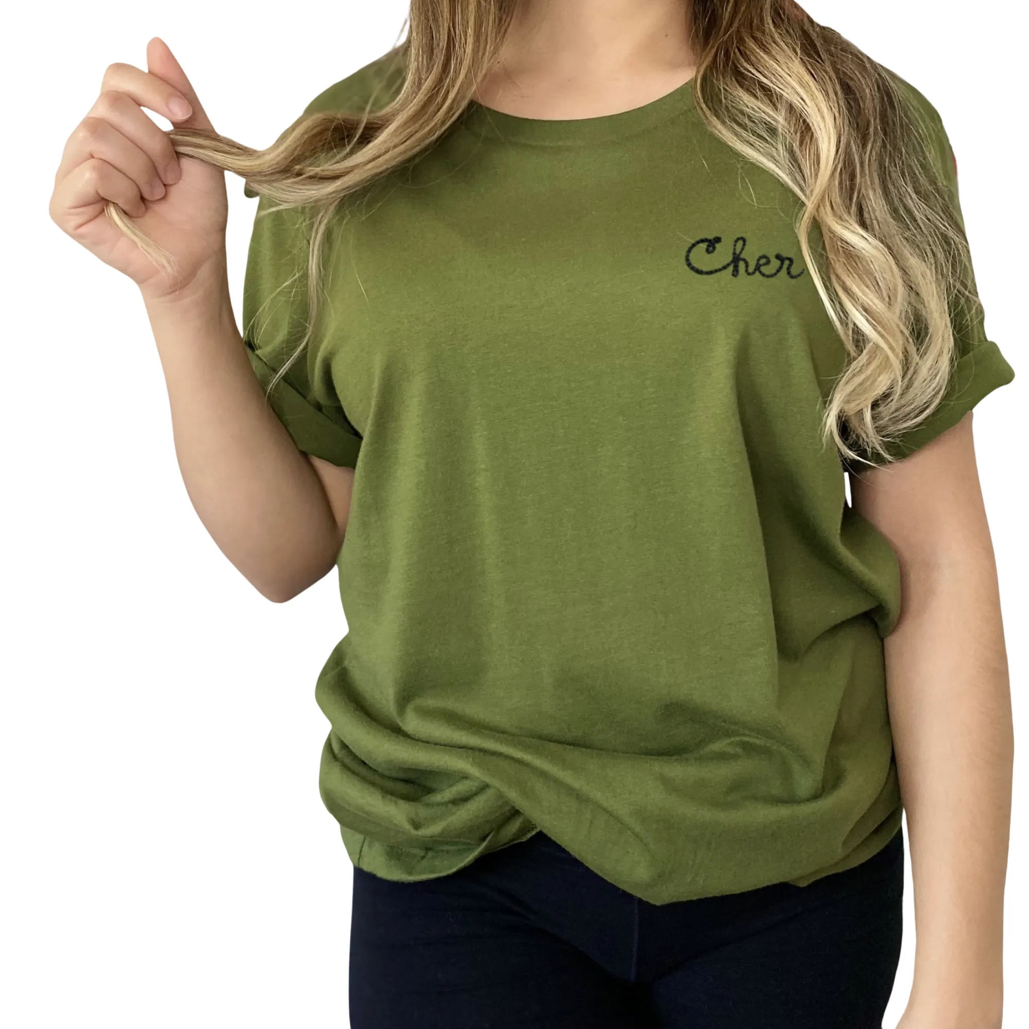 The Adult Chainstitch T-Shirt - Olive