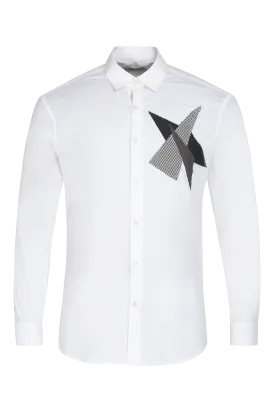 The Fragmented Shirt in White