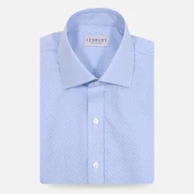The Light Blue Talbott Jacquard Dot Custom Shirt
