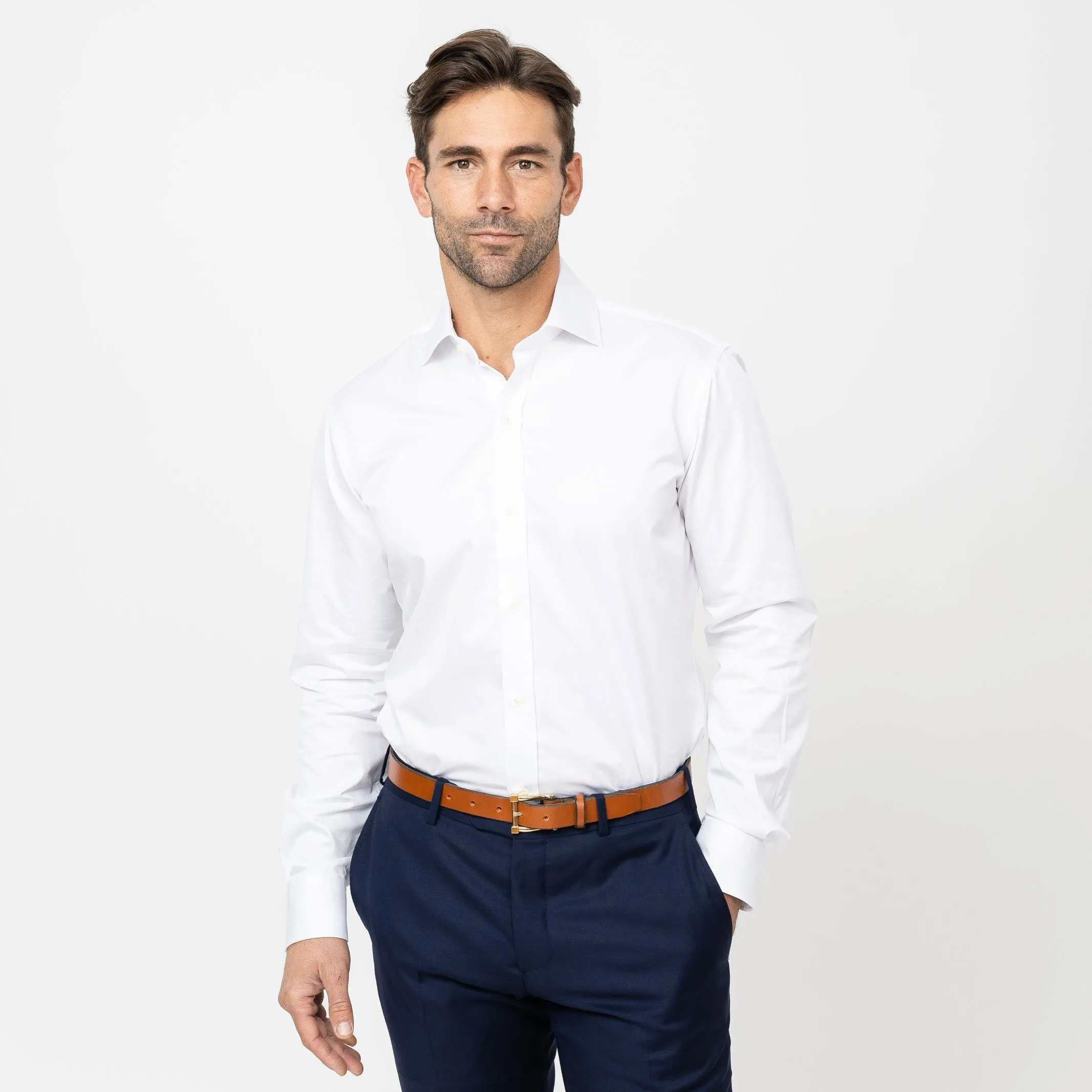 The White King Fine Twill Custom Shirt