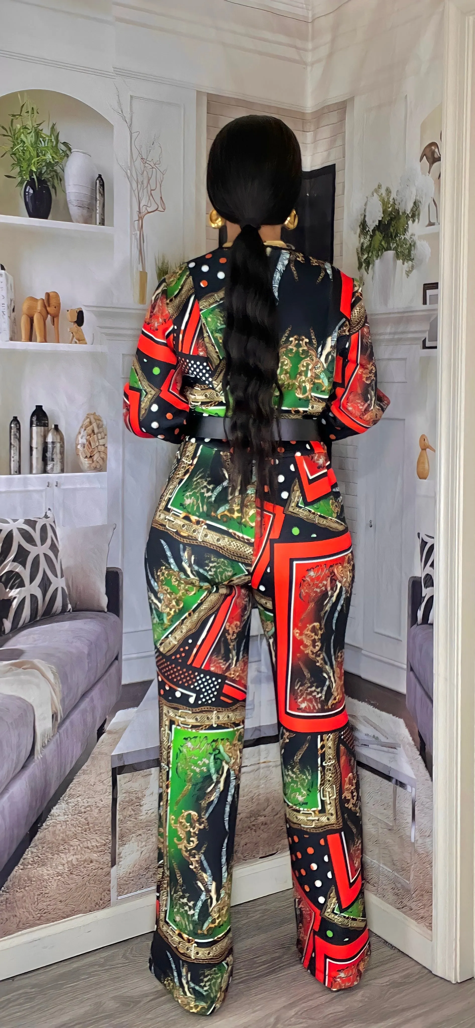 Thick Multi polka dot scuba jumpsuit