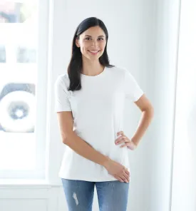 Threshold Crew Neck T-Shirt Petite Fit - Peak White