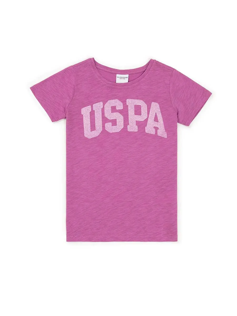 USPA Girls T-Shirt Violet VR037 UTSG007 2023