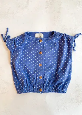 Vignette Demmi Polka Dot Tie T-Shirt