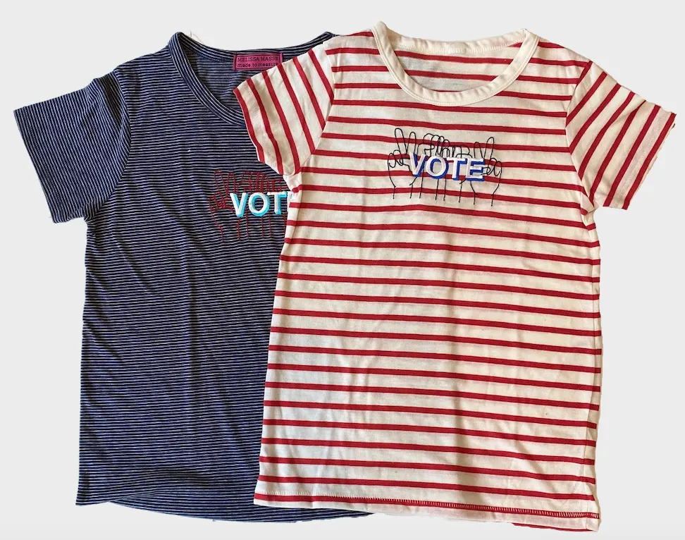 VOTE embroidered classic t-shirt