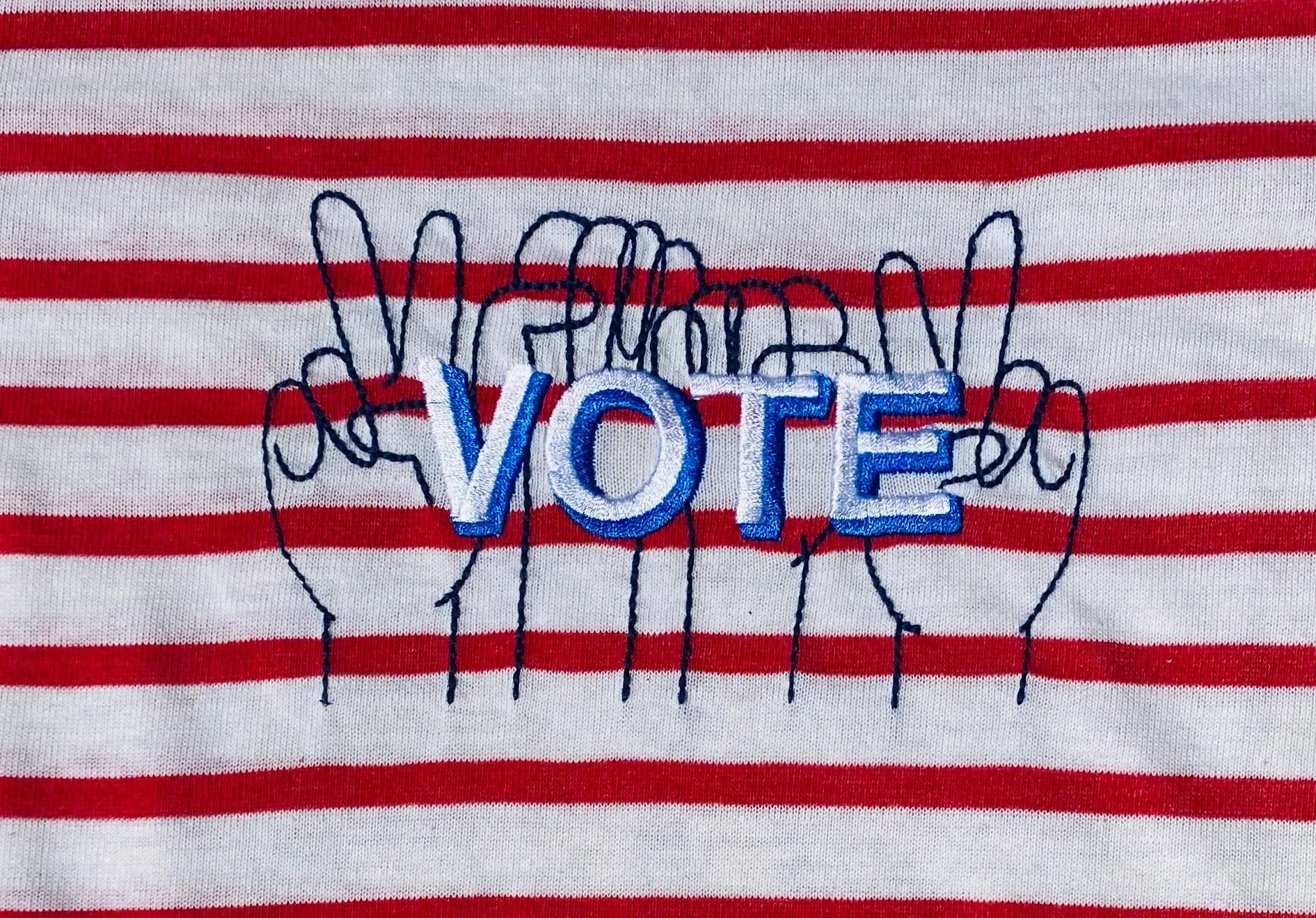 VOTE embroidered classic t-shirt