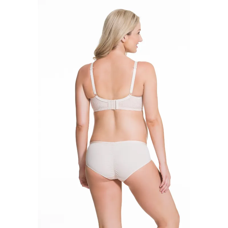 Waffles Flexi Wire Contour Nursing Bra Nude - Cake